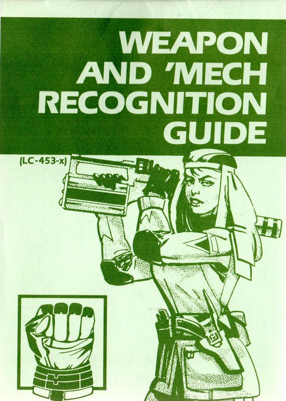 Manual for BattleTech: The Crescent Hawk's Inception (Apple II): Weapon and 'Mech Recognition Guide