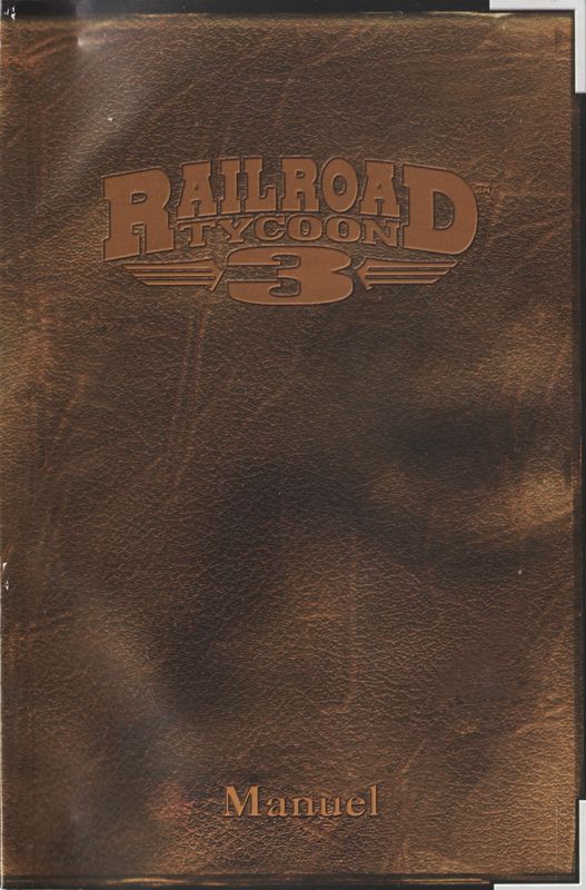 Manual for Railroad Tycoon 3 (Windows): Front (104-page)