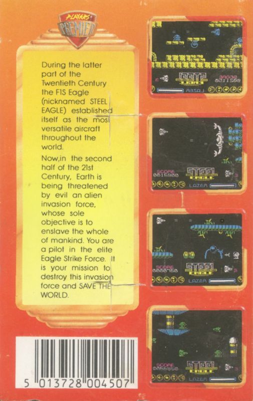 Back Cover for Steel Eagle (ZX Spectrum)