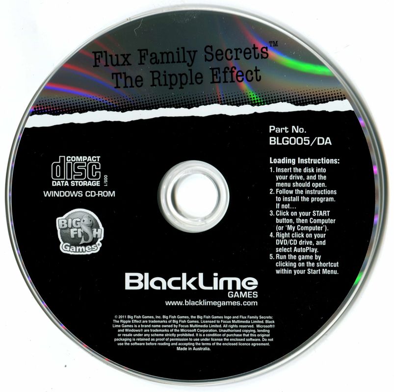 Media for Flux Family Secrets: The Ripple Effect (Windows) (Black Lime games release)