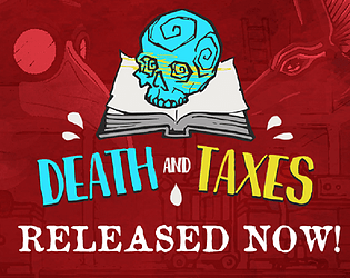 Front Cover for Death and Taxes (Linux and Macintosh and Windows) (itch.io release)