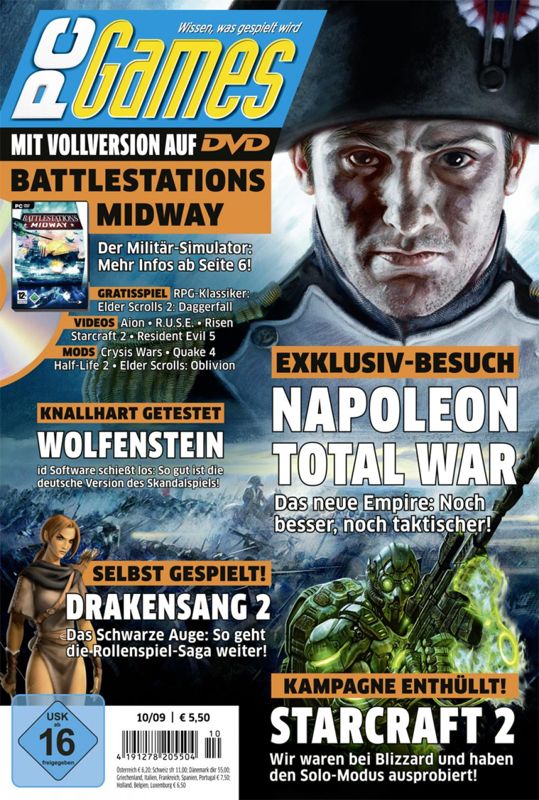 Front Cover for Battlestations: Midway (Windows) (PC Games (USK 16 Version) 10/2009 covermount)