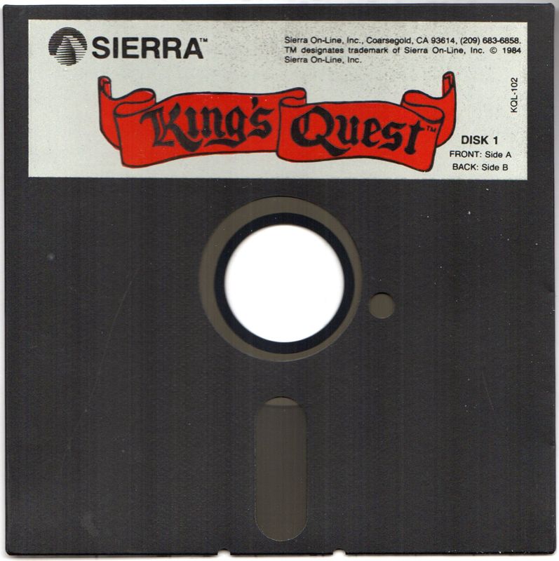 Media for King's Quest (Apple II): Disk 1