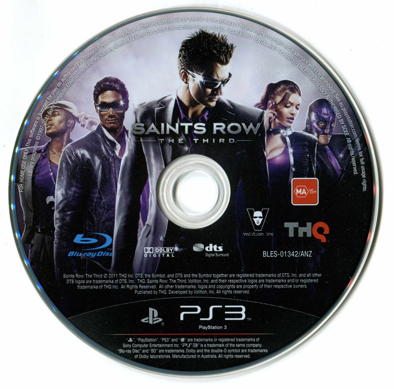 Saints Row The Third cover or packaging material MobyGames