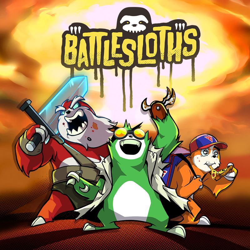 Front Cover for Battlesloths 2025: The Great Pizza Wars (Nintendo Switch) (download release)