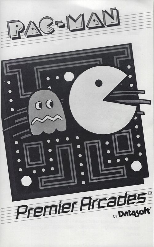 Manual for Pac-Man (PC Booter) (Datasoft release)