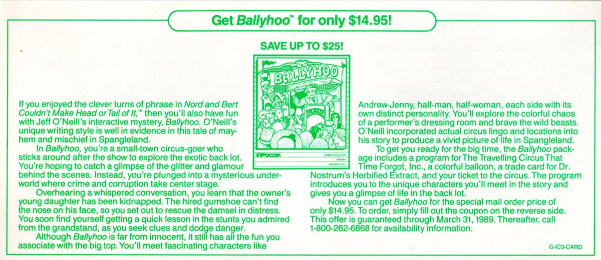 Advertisement for Nord and Bert Couldn't Make Head or Tail of It (Apple II)