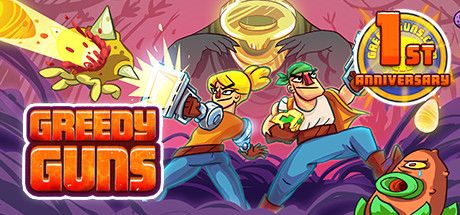 Front Cover for Greedy Guns (Linux and Macintosh and Windows) (Steam release): 1st Anniversary version