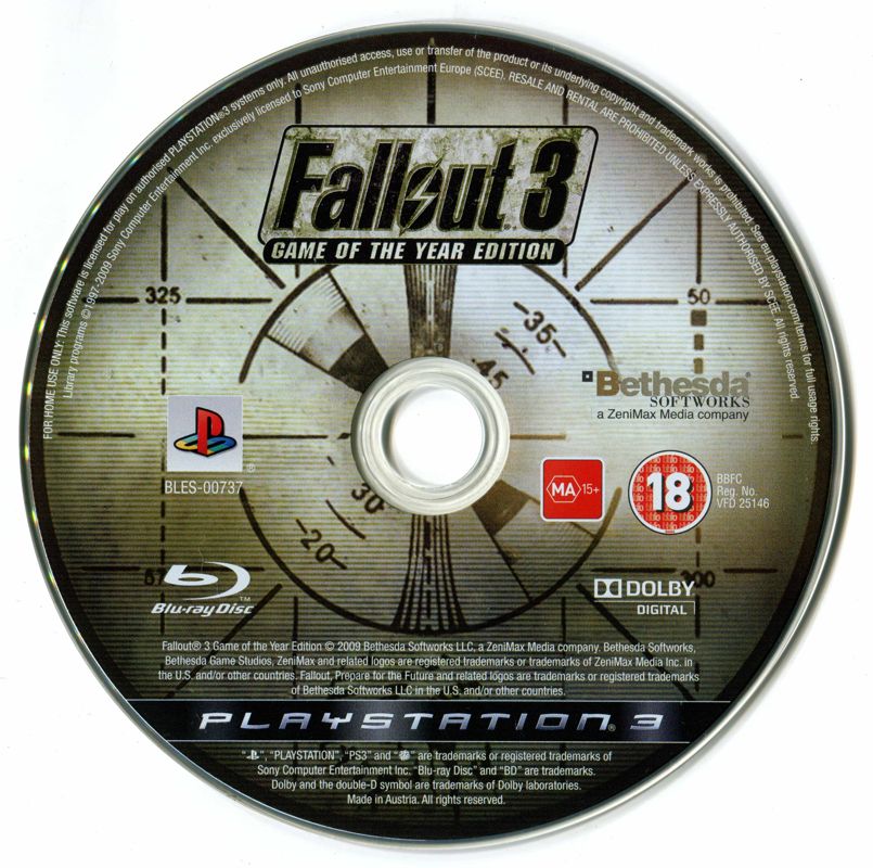 Media for Fallout 3: Game of the Year Edition (PlayStation 3)