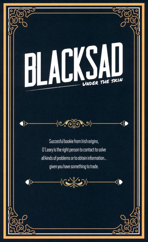 Extras for Blacksad: Under the Skin (Limited Edition) (Windows): Art Card - Desmond O'Leary - Back