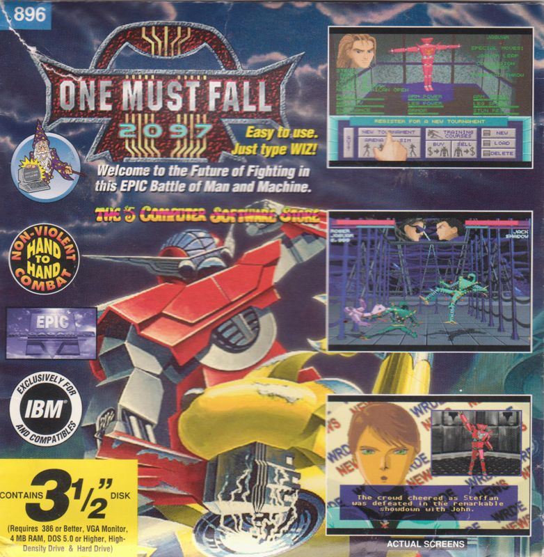 One Must Fall 2097 Cover Or Packaging Material - MobyGames