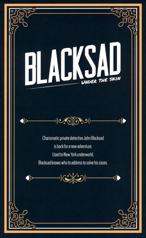 Extras for Blacksad: Under the Skin (Limited Edition) (Windows): Art Card - John Blacksad - Back