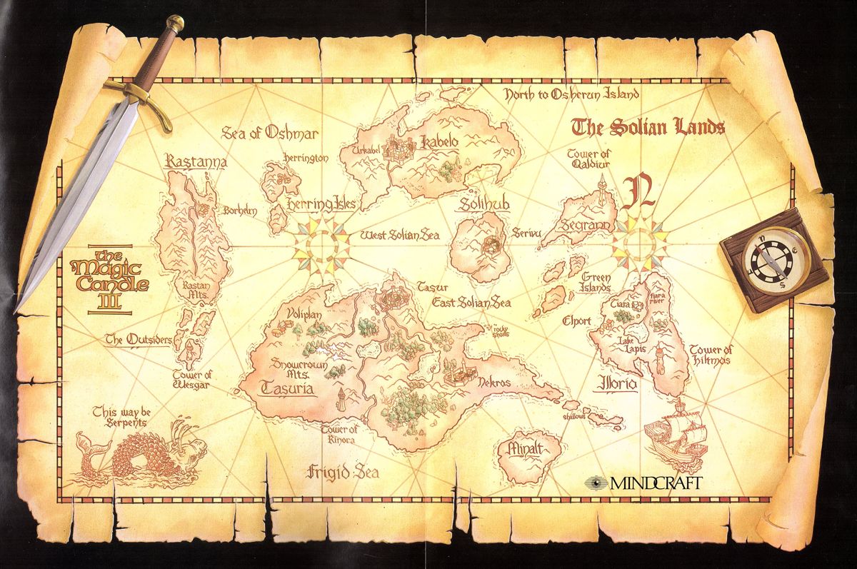 Map for The Magic Candle III (DOS)