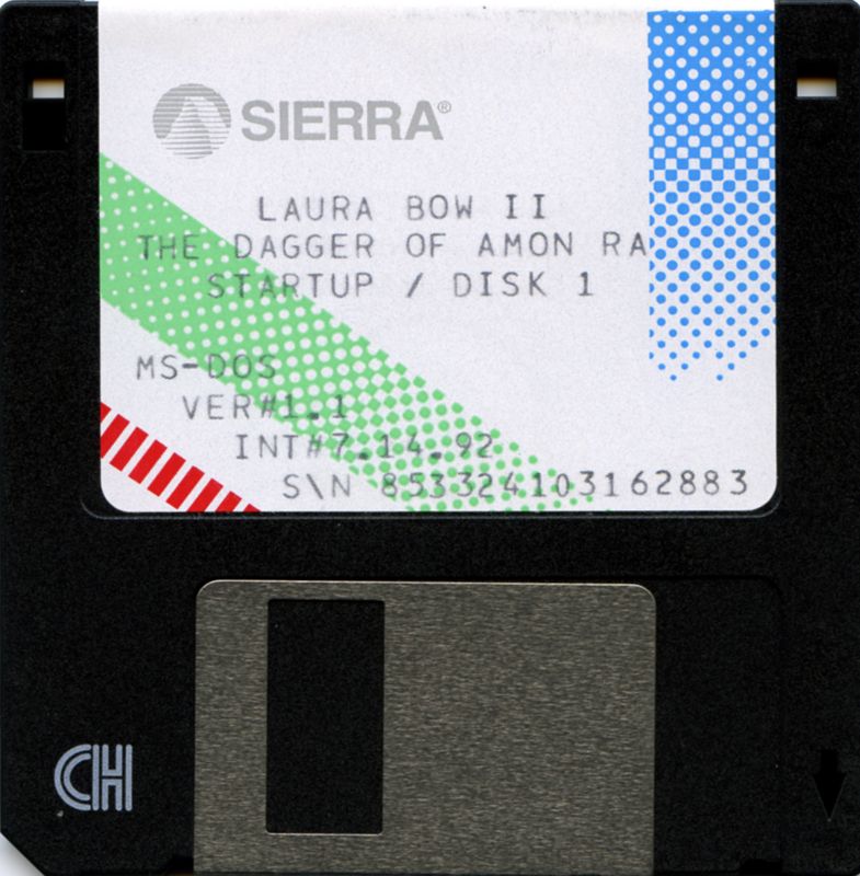 Media for The Dagger of Amon Ra (DOS) (3.5" disk release (v1.1)): Disk 1