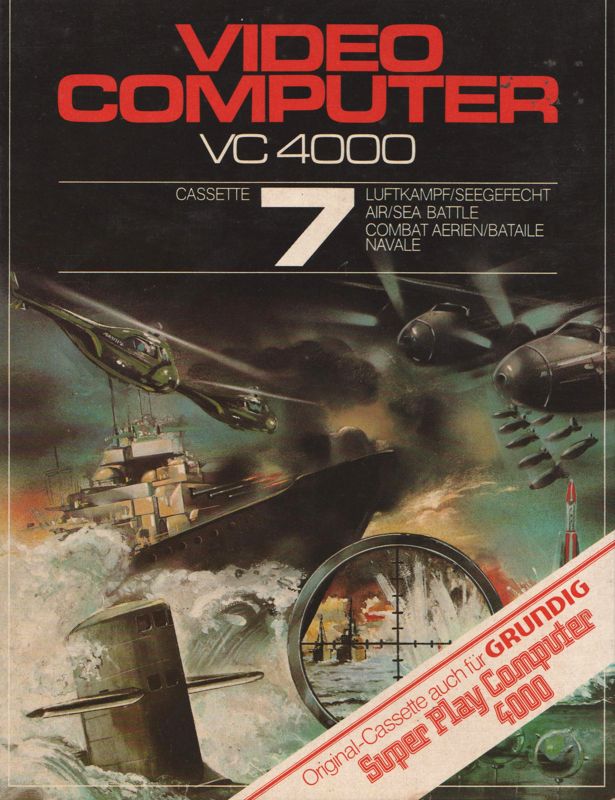 Front Cover for Air/Sea Attack (1292 Advanced Programmable Video System)