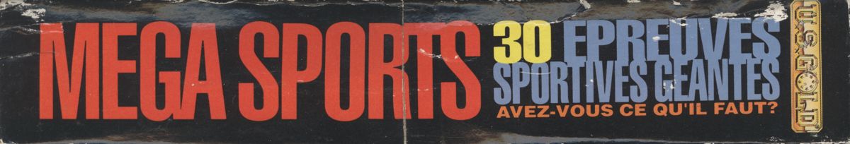 Spine/Sides for Mega Sports (ZX Spectrum)