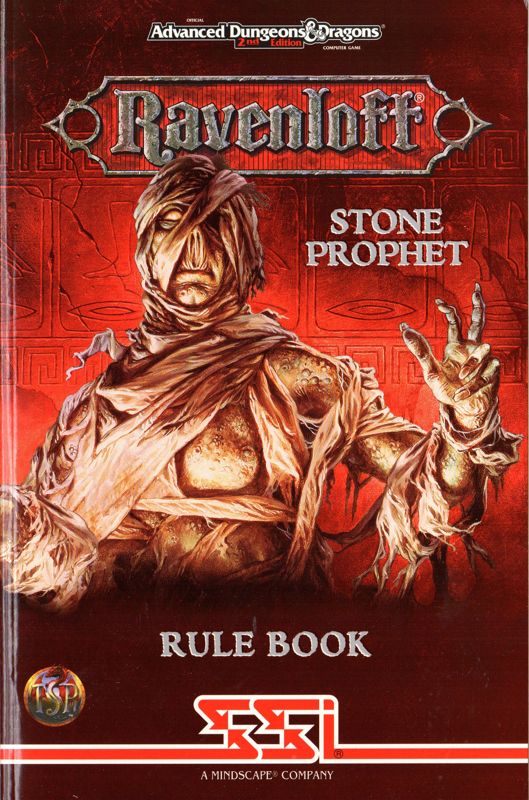 Manual for Ravenloft: Stone Prophet (DOS)