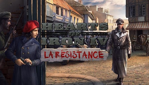 Front Cover for Hearts of Iron IV: La Résistance (Linux and Macintosh and Windows) (Humble Store release)