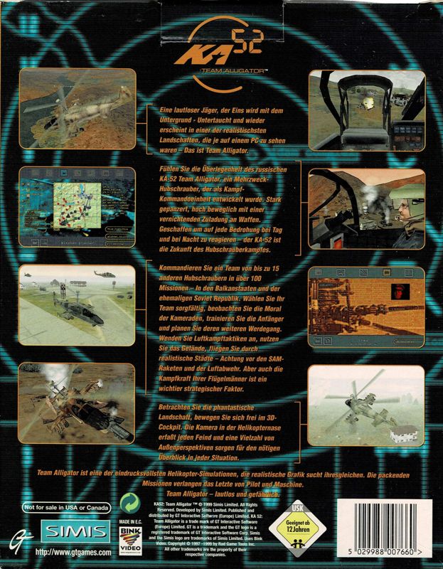 Back Cover for Ka-52 Team Alligator (Windows)
