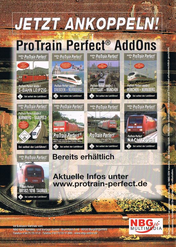 Inside Cover for ProTrain Perfect AddOn 11: Gerolstein - Trier (Windows): Left Inlay