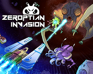 Front Cover for Zeroptian Invasion (Linux and Windows) (itch.io release)