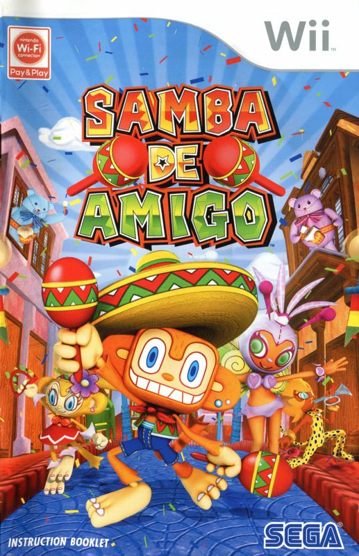 Manual for Samba de Amigo (Wii): Front