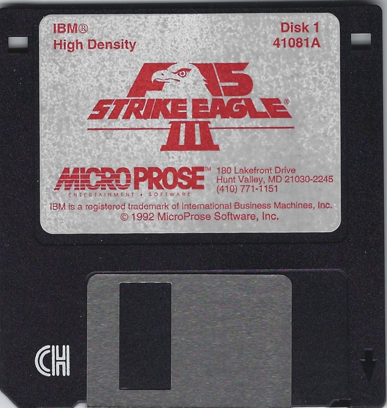 Media for F-15 Strike Eagle III (Ace's Limited Edition) (DOS): Disk 1/5