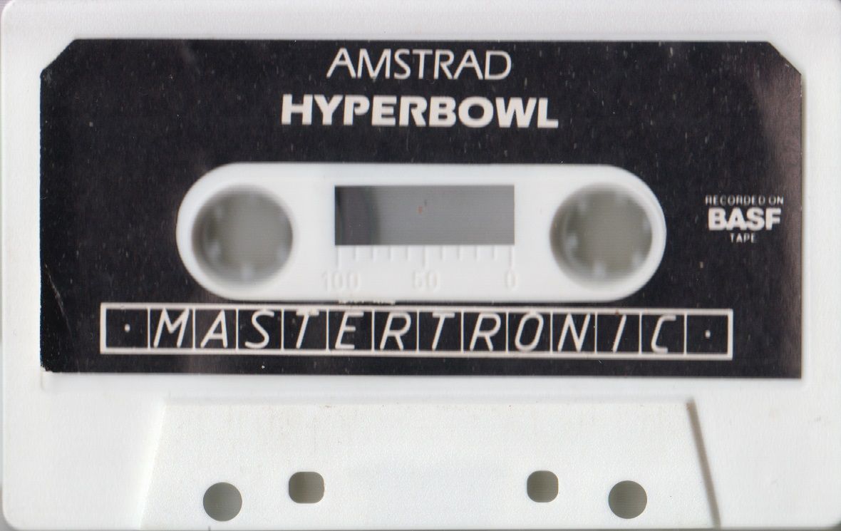 Media for Hyperbowl (Amstrad CPC): "Recorded on BASF tape"
