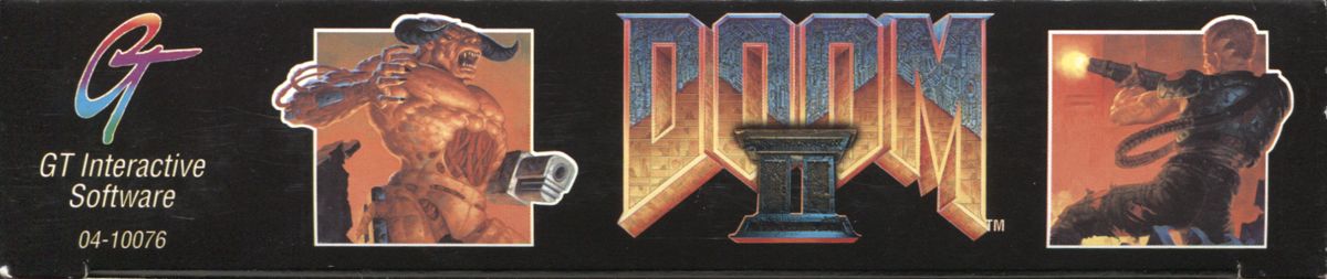 Spine/Sides for Doom II (DOS) (CD-ROM release): Top / Bottom