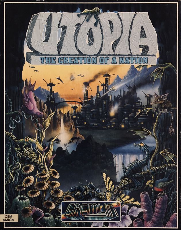 Front Cover for Utopia: The Creation of a Nation (Amiga)