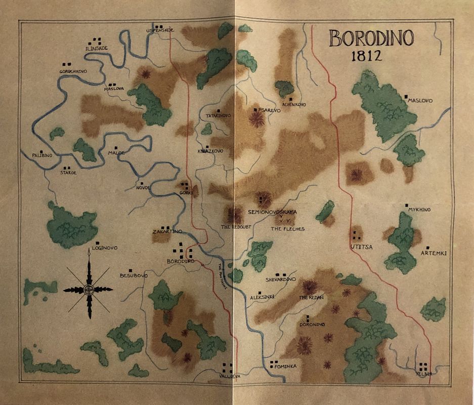 Map for Borodino (Amiga)