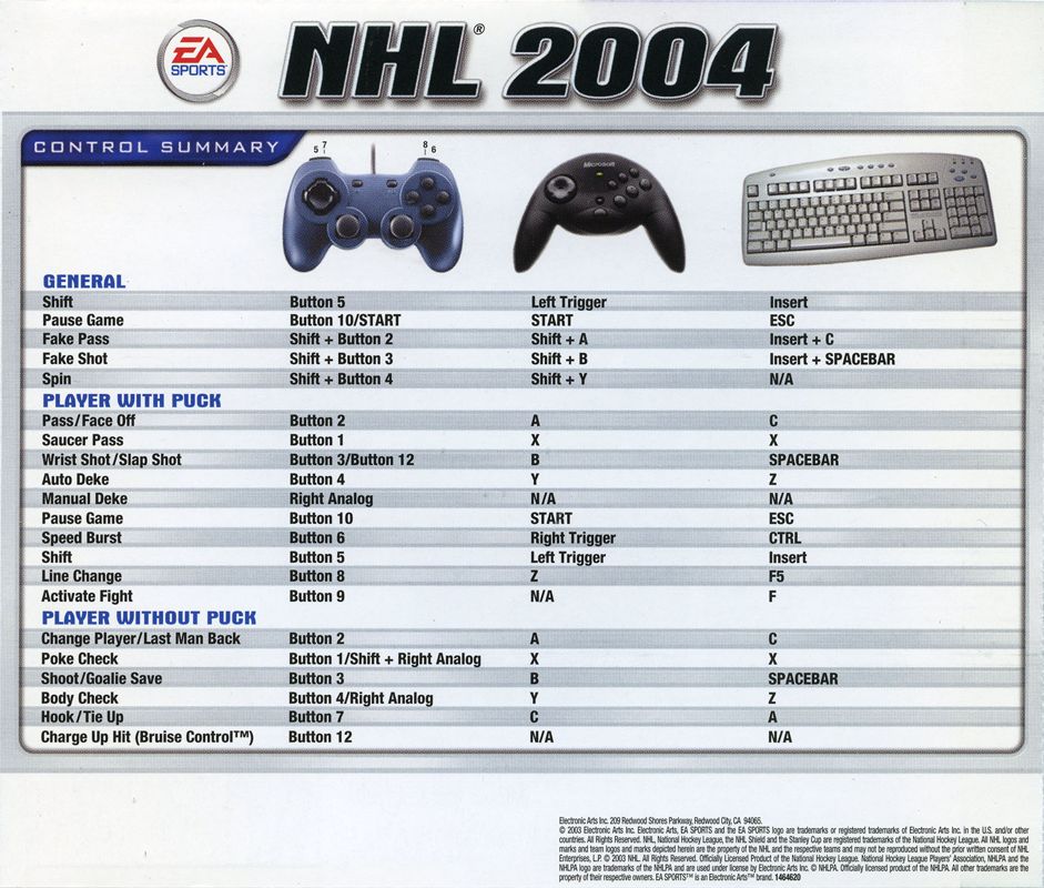 Other for NHL 2004 (Windows): Jewel Case - Back