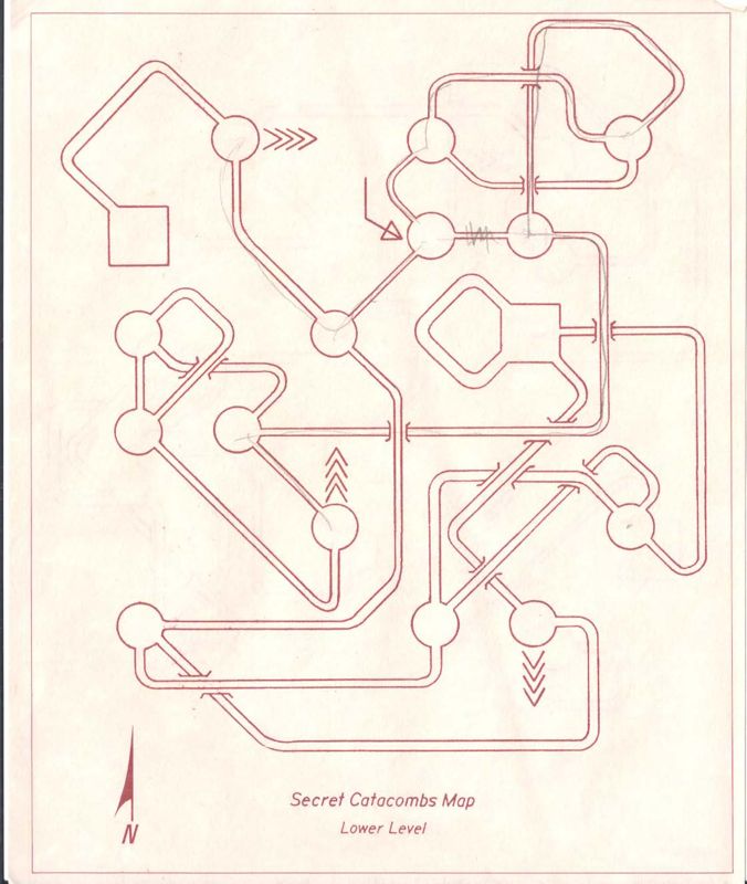 Map for Leather Goddesses of Phobos (Commodore 64)