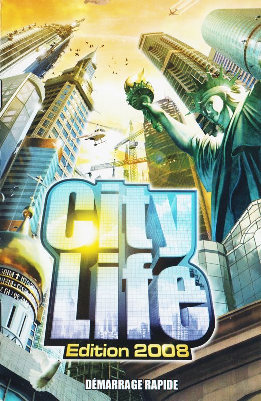 Manual for City Life: 2008 Edition (Windows): Quick Start Guide - Front (16-page)
