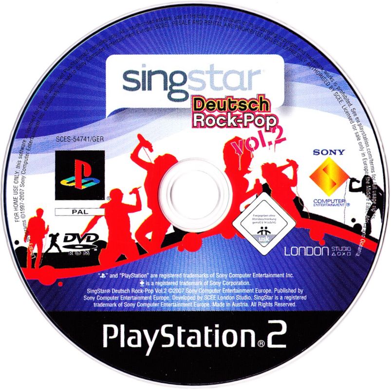 Media for SingStar: Deutsch Rock-Pop - Vol.2 (PlayStation 2)