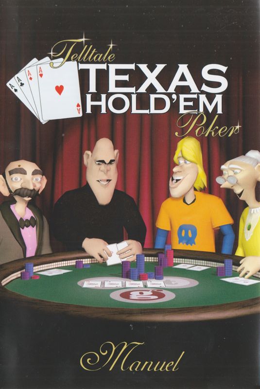 Manual for Telltale Texas Hold'em (Windows): Front (12-page)