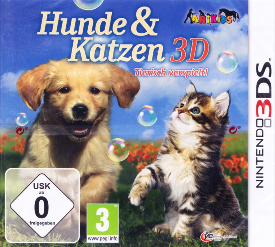 Front Cover for Cats & Dogs: Pets at Play (Nintendo 3DS)