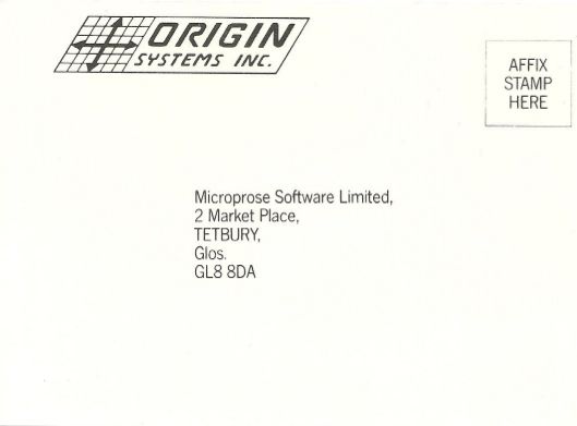 Extras for Ogre (Atari ST): Registration Card - Front