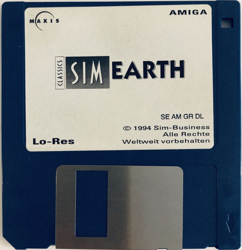 Media for SimEarth: The Living Planet (Amiga)