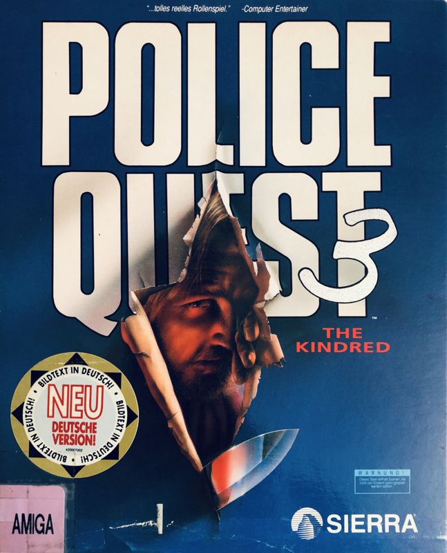 Front Cover for Police Quest 3: The Kindred (Amiga)