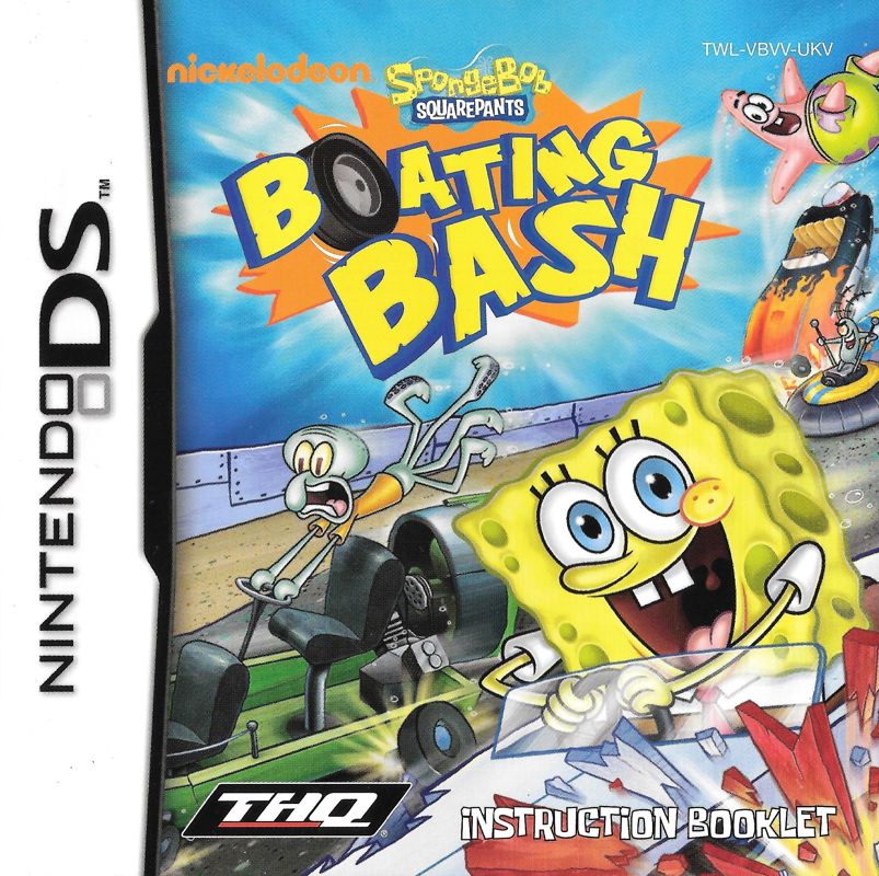 Manual for SpongeBob's Boating Bash (Nintendo DS): Front