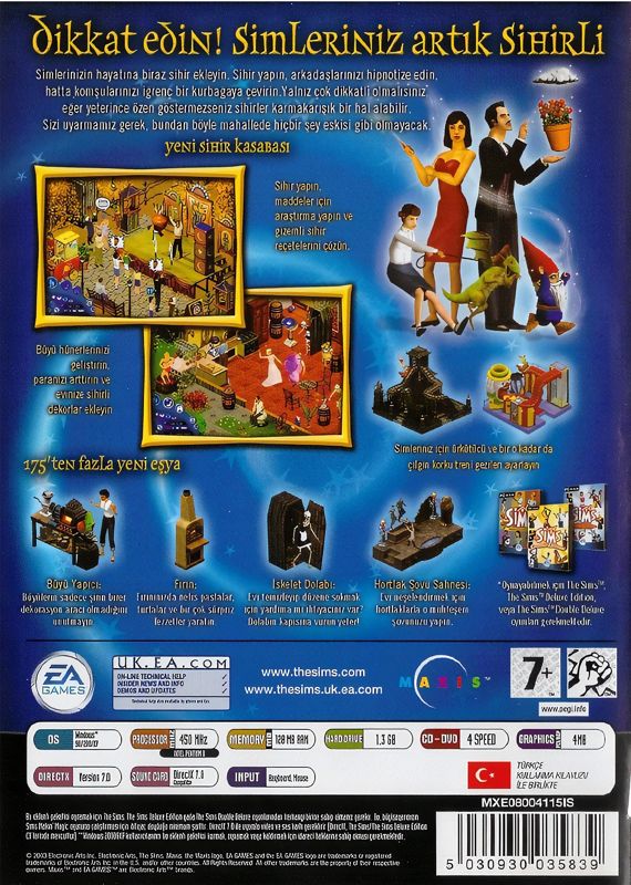 Back Cover for The Sims: Makin' Magic (Windows)