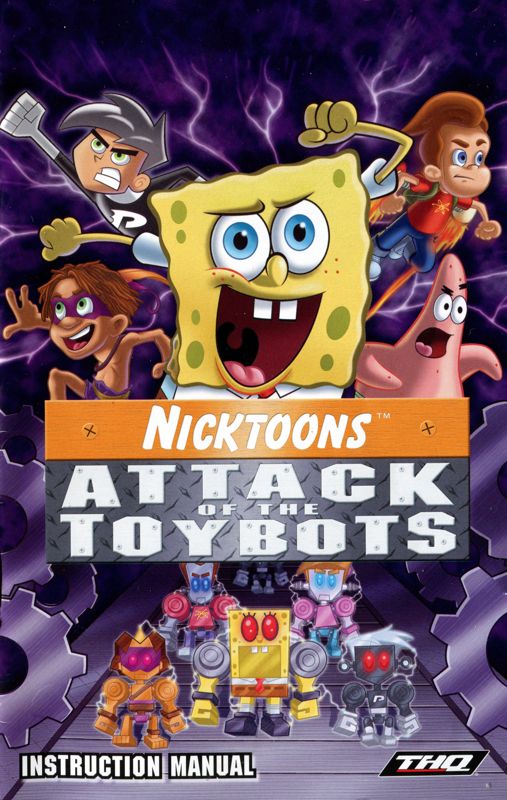 Manual for Nicktoons: Attack of the Toybots (PlayStation 2): Front