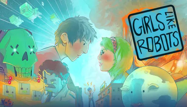 Front Cover for Girls Like Robots (Linux and Macintosh and Windows) (Humble Store release)