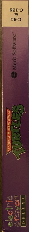 Spine/Sides for Electric Crayon Deluxe: Teenage Mutant Ninja Turtles: World Tour (Commodore 64)