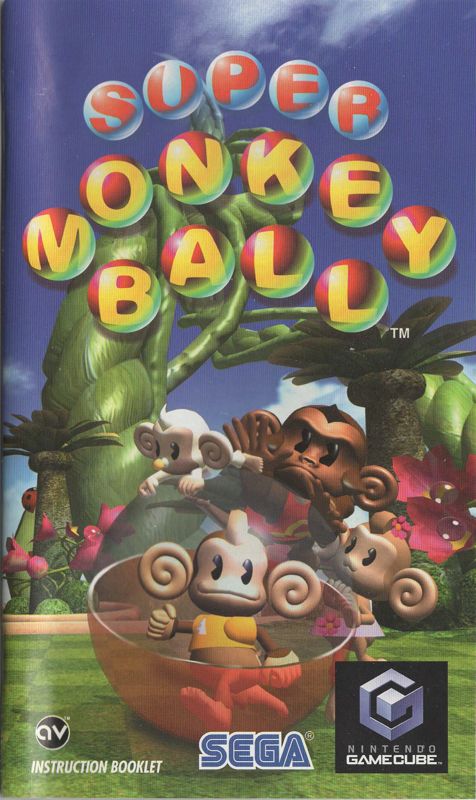 Manual for Super Monkey Ball (GameCube) (Player's Choice release): Front