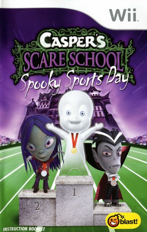 Manual for Casper's Scare School: Spooky Sports Day (Wii): Front