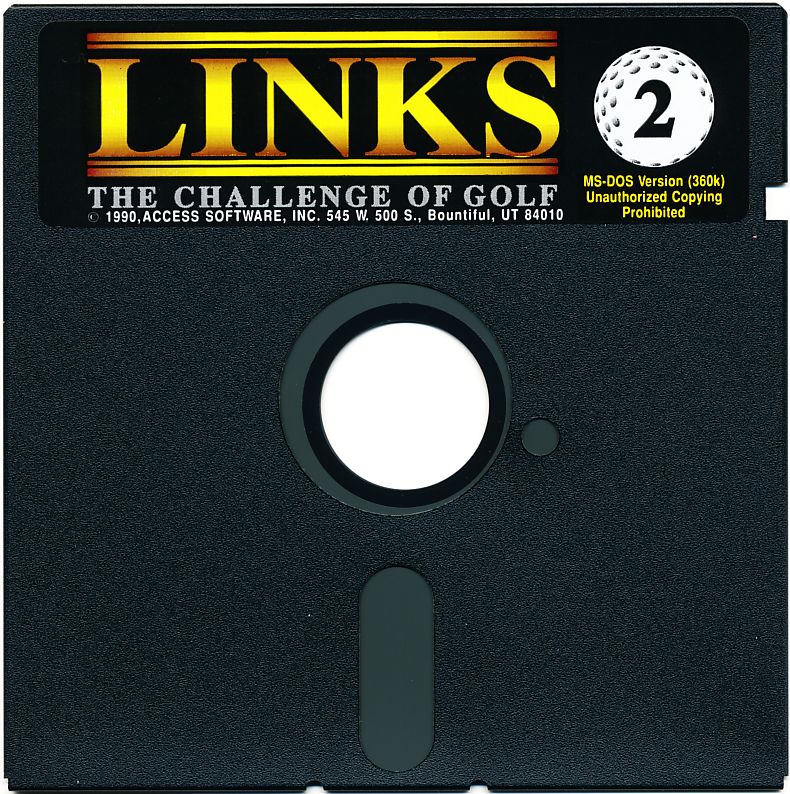 Media for Links: The Challenge of Golf (DOS) (5.25" disk 1991 re-release (v1.45)): Disk 2