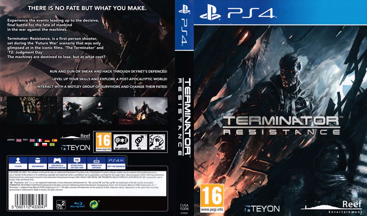 Full Cover for Terminator: Resistance (PlayStation 4)