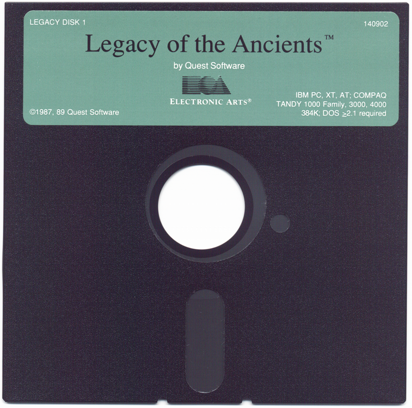 Media for Legacy of the Ancients (DOS): Disk 1